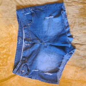 Amethyst Plus Size Jean Shorts